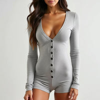 The Elegant Knit Sleek Romper